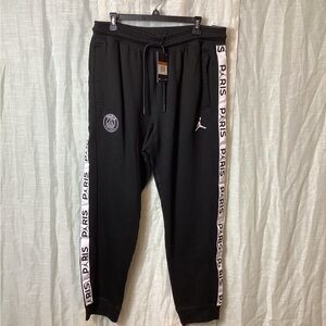 NWT Jordan X Paris Saint-Germain fleece joggers pants; Size: XXL
